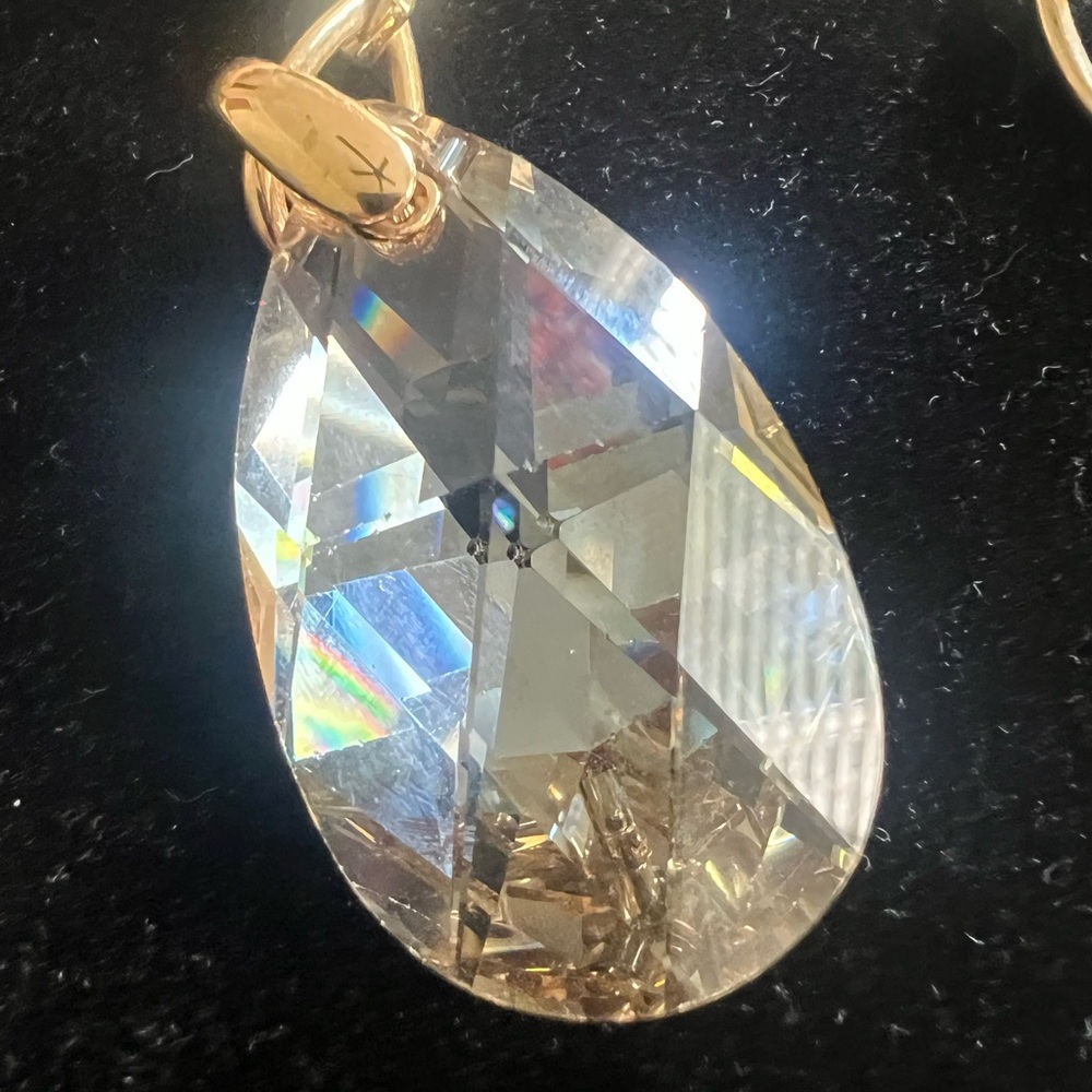 Swarovski Gold and Silver Crystal Necklace